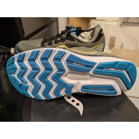 Saucony Men's Ride 14 Running Shoes, Rockface/Topaz, size 9 - Picture 5 of 6